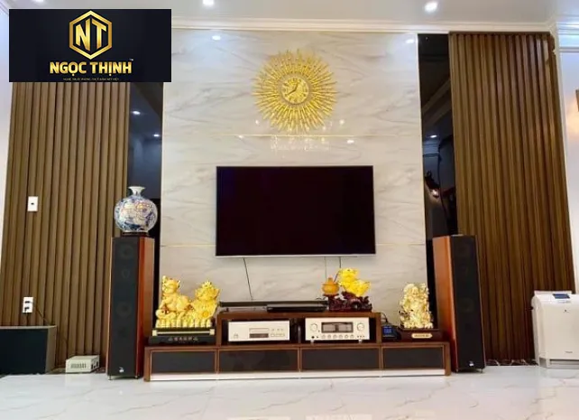 VÁCH ỐP TV PHÒNG KHÁCH GIÁ ĐẸP TẠI ĐỒNG NAI